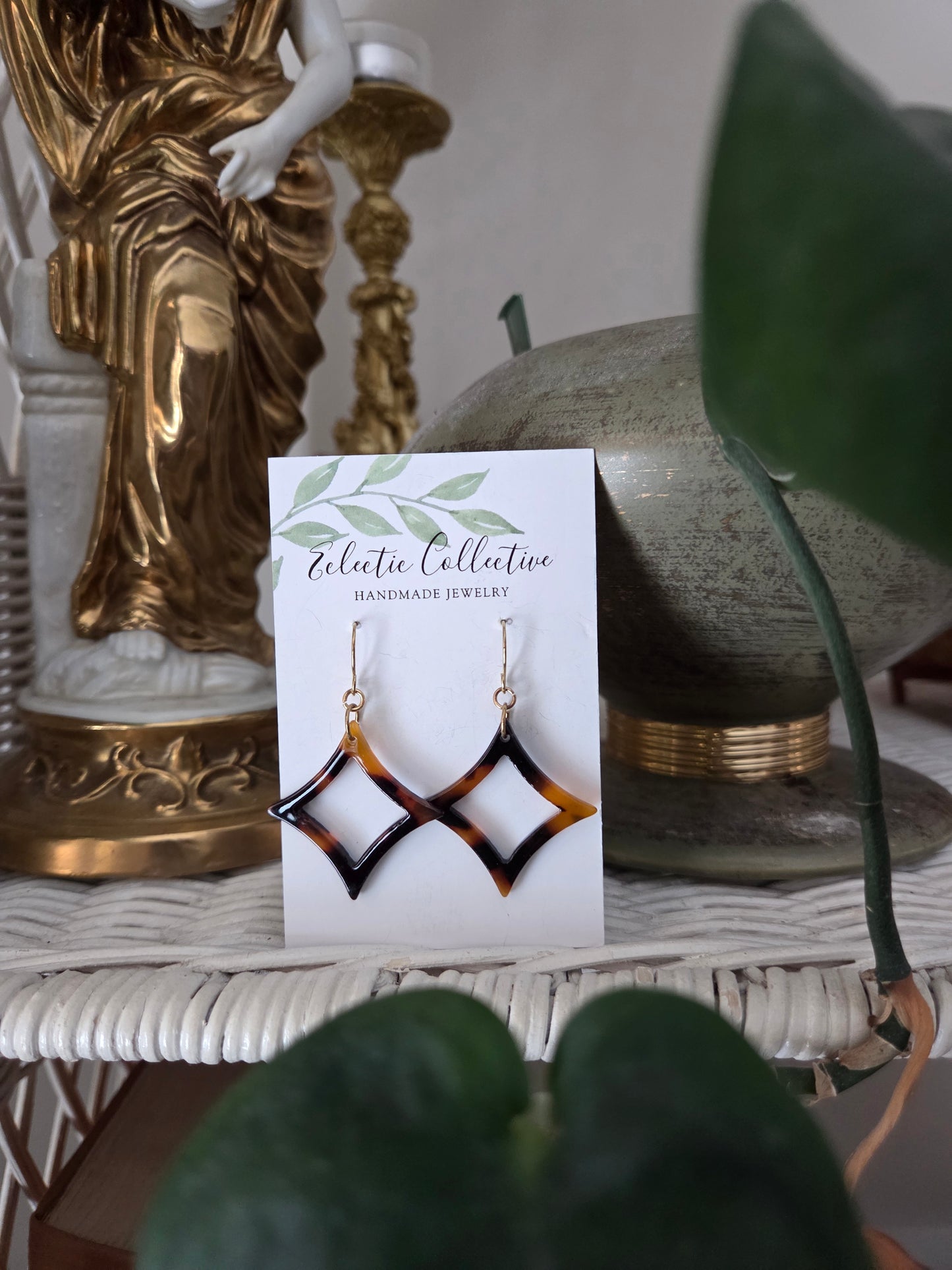 Diamond Tortoise Earrings