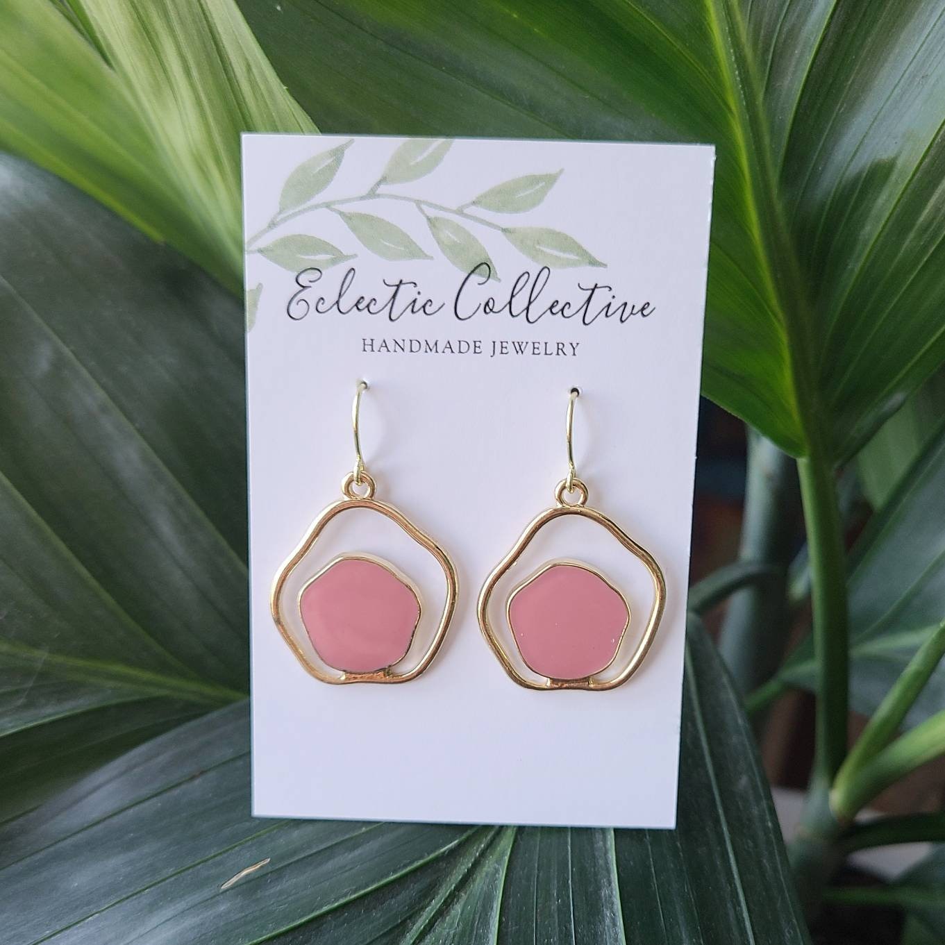 Organic shape earrings