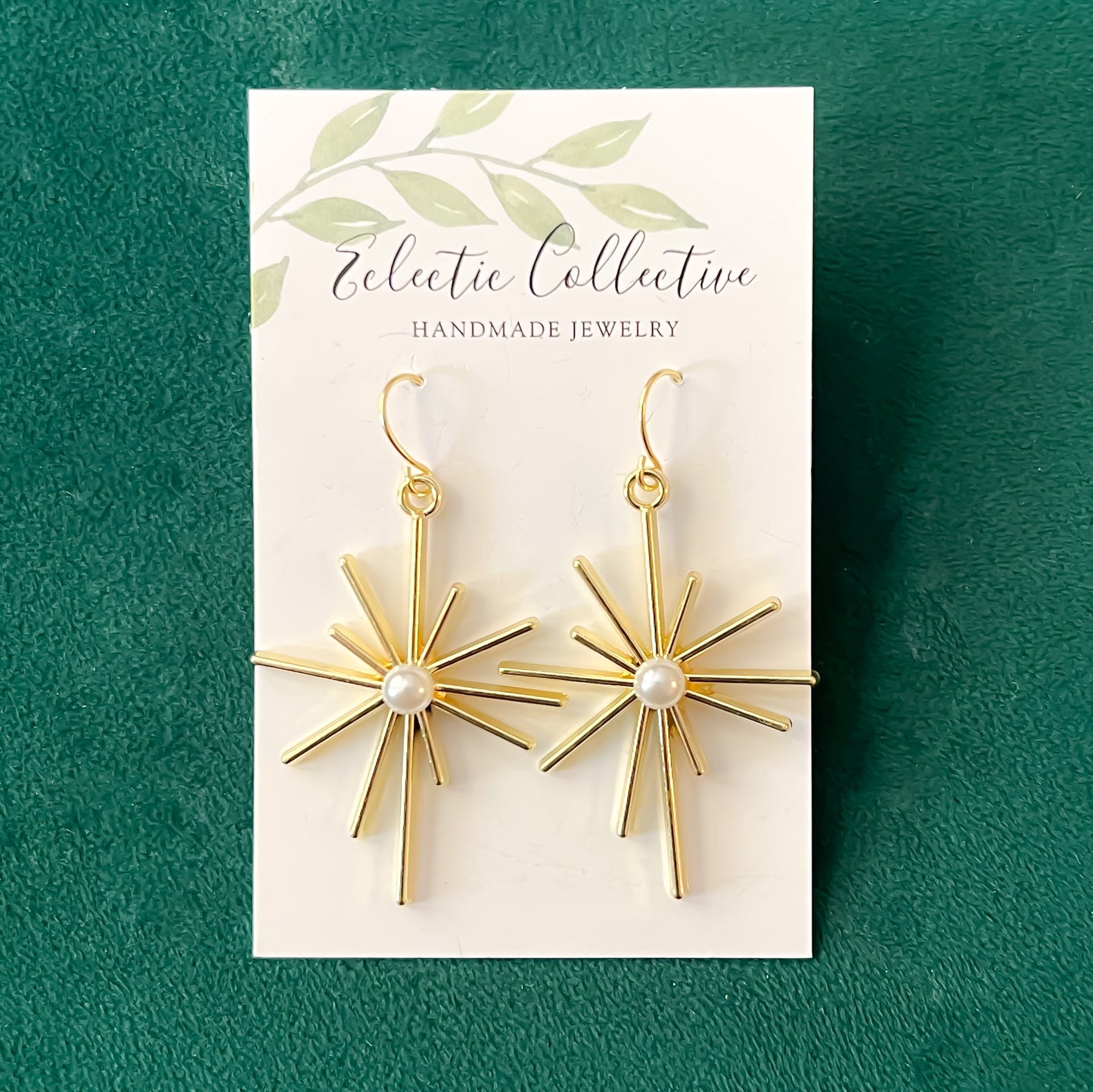 Pearl Sunburst earrings