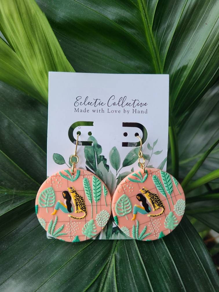 Jungle woman earrings